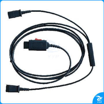 缤特力 plantronics 培训线 Y型线 适用HW系列耳机 (黑色)