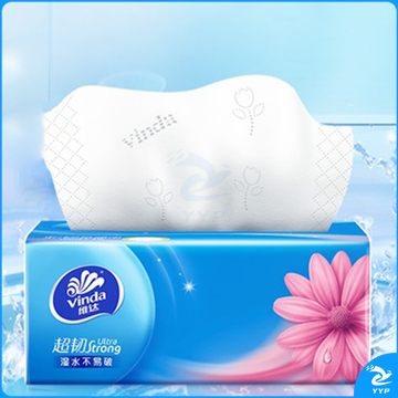 维达 vinda 超韧软包抽取式面巾纸 V2223 三层 S码120抽/包  4包/提 16提/箱 (新老包装交替发货)