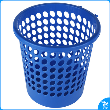 得力 无盖塑料圆形纸篓 9556 230*250mm (蓝色)
