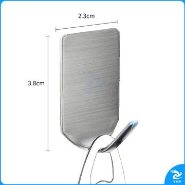 四万公里CS3014 不锈钢挂钩粘钩 强力粘胶贴 8只装（单位：套）