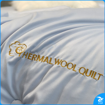 婵思 CHANSI 羊毛双人被 BZ0YMB2100697 200*230cm 约3500g/条 填充成分:49%聚酯纤维+51%羊毛 (迷迭兰) (袋)