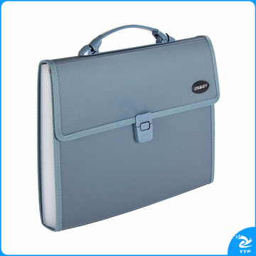 金得利 KINARY 针织纹手提风琴包 KF412TL A4 13格 (蓝色)