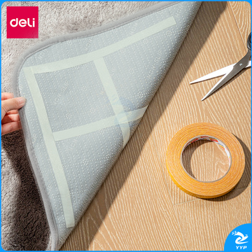 得力30802双面布基胶带15mm*20m*280μm(棕色)(1卷/热缩)(卷)