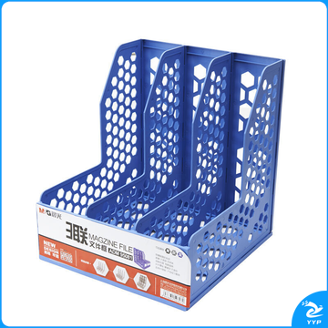 晨光 M＆G 蜂窝形三联文件框 ADM95081 (蓝色)