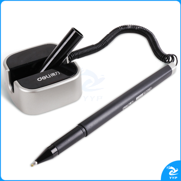 得力 中性台笔 6796 0.5mm (黑色) 24支/盒 底座颜色随机(新老包装替换中)