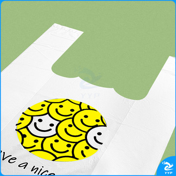 国标 手提背心笑脸外卖袋 超大号 40*60cm 50只/组