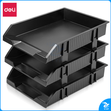 得力9206三层文件座339.5*256*248.5mm（浅灰）（单位：个）