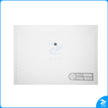 晨光 M＆G 斜纹纽扣袋 ADM94517 A4 (红色、蓝色、绿色、白色) 12个/包 (大包装)(颜色随机)