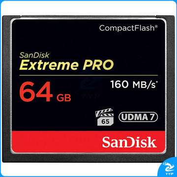 闪迪 SanDisk CF存储卡 UDMA7 4K SDCFXPS-064G-Z46 64GB  至尊超极速版 读速160MB/s 写速150MB/s