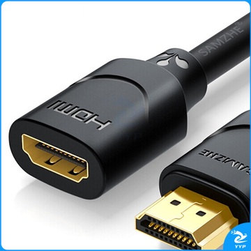 山泽 SAMZHE HDMI线延长线 4K数字高清线 05MN9 0.5米黑