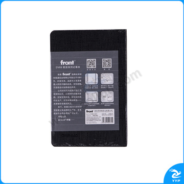 前通 front 加厚 记事本 DV69-A601 A6 大72K (黑色) 152页/本 10本/包 (莱尼纹)