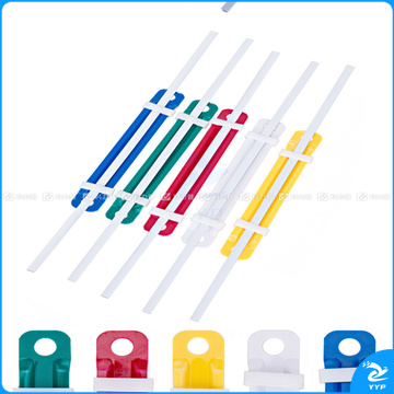 卓联 塑料装订夹 ZL1151 80mm (彩色) 50付/盒