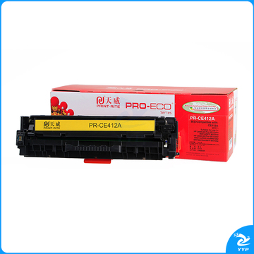 天威 PRINT-RITE 激光碳粉盒 PR-CC532A/CE412A/418R TRHF65YPEJ 2600页 (黄色) 专业装 带芯片