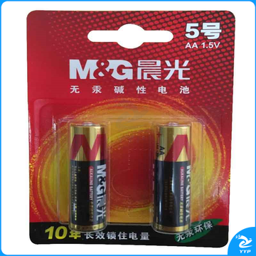 晨光 M＆G 碱性电池 ARC92554 5号  2节每卡 30卡每盒 240卡每箱 吸卡