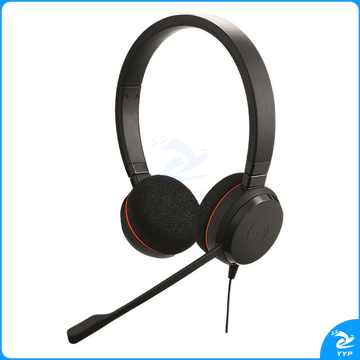 捷波朗 Jabra 统一通信耳麦 EVOLVE 20 MS Stereo 双耳 USB接口  可调音量/闭音/挂接/降噪 微软认证