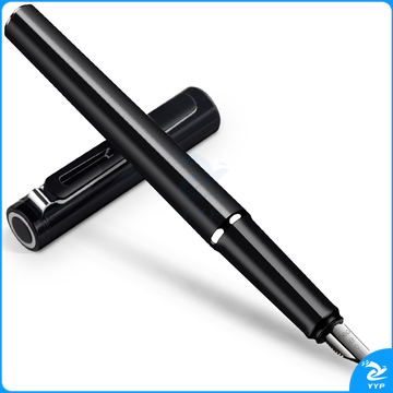 得力S668EF 明尖PC材质钢笔(黑)（单位：支）