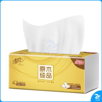 清风 抽纸 BR36MJ1 3层 150抽/包 24包/箱 300包起订