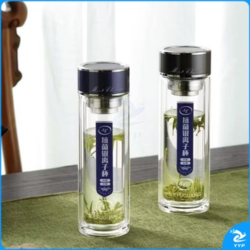 富光 FUGUANG 铭成银离子抗菌双层玻璃杯 G2213-SH-400K 400ml 20只/箱