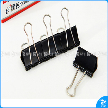 晨光 M＆G Eplus盒装黑色长尾夹 ABS92727 41mm  12个/盒 12盒/包 108盒/箱