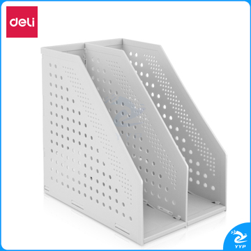 得力78999两联折叠文件框(浅灰)(只)