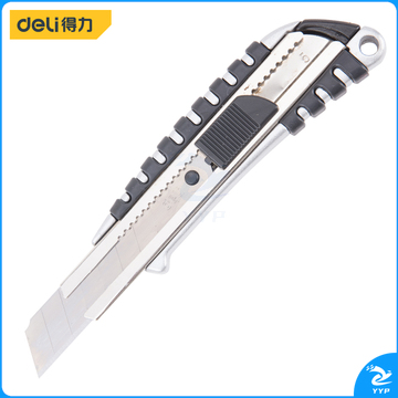 得力工具 DL4256 铝合金美工刀 18mm自锁 SK5 （单位：把）