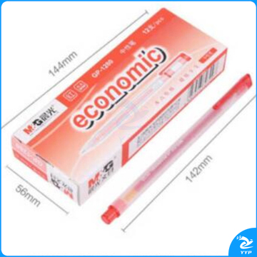 晨光 M＆G 拔帽中性笔 GP-1280 0.5mm (红色) 12支/盒 (替芯：MG6139)