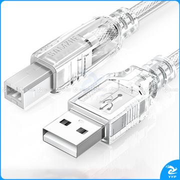 山泽 SAMZHE 打印线数据线 UK-405 USB2.0方口高速连接线 支持惠普佳能爱普生打印机A公对B公 5米 