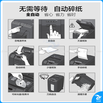 杰必喜 GBC 碎纸机 Auto+300M （一次可放300张纸，带密码锁）
