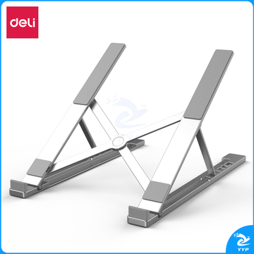 得力CS-X1笔记本电脑支架/6档升降/铝合金/折叠便携/显示器增高架(个)