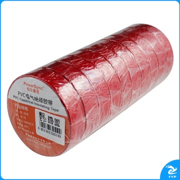 包尔星克 10入PVC电气绝缘胶带 红色 BTB-202 10卷/组（组）