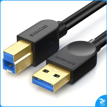 山泽 SAMZHE 高速USB3.0打印机数据线 公对公 AM/BM方口 移动硬盘盒连接线 SDY-05C 3米