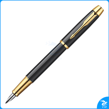 派克 PARKER IM纯黑丽雅金夹墨水笔