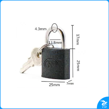 三环 挂锁 362 25mm (灰色) 三环挂锁,柜门锁,,铁包锁,防盗锁