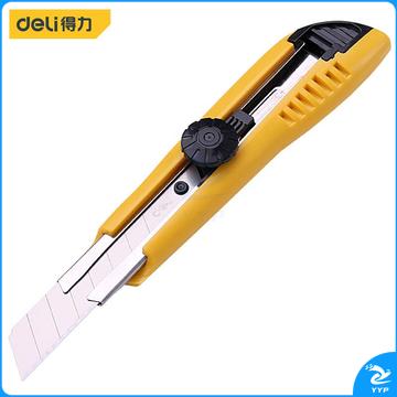 得力工具 DL4223 美工刀黄18mm(把)