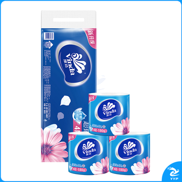 维达 vinda 超韧系列卷筒卫生纸 四层 V4688 180g/卷 10卷/提 6提/箱