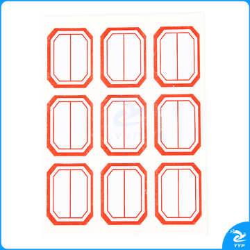 晨光 M＆G 自粘性标签 YT-11 9枚×10 33×25mm (红色) 10张/包 (二等分)