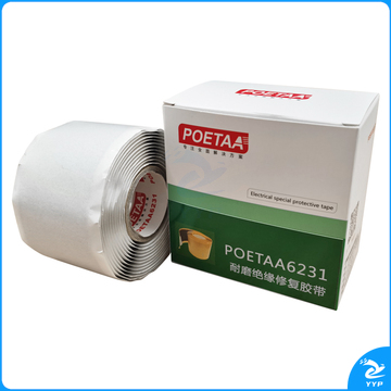 颇尔特POETAA 耐磨绝缘修复胶带，POETAA6231 黑色，51mm*1.3mm*2.6m(单位：卷)