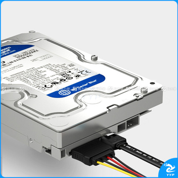 山泽 SAMZHE 高速SATA3.0硬盘数据线(弯对直)+SATA串口硬盘电源线SSD固态硬盘连接线安装线套装 TK06 套装 