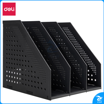 得力78995三联折叠文件框(深灰)(只)