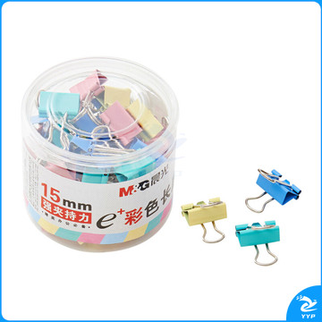 晨光 M＆G Eplus彩色长尾夹 6号 ABS92743 15mm  60个/筒