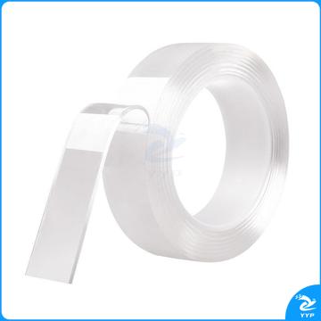 伏兴 FX493 纳米双面胶带 透明强力无痕魔力胶防水胶 双面固定爬墙贴随手贴 可重复使用 加厚款2mm 宽3cm*3米（卷）