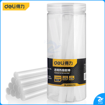 得力工具 DL390021A 透明热熔胶棒（DL390022A加长版） 11*140mm透明*21 （单位：桶）