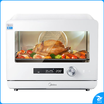 美的（Midea）乐见S1系列20L家用多功能料理炉电烤箱 蒸烤箱一体机 瀑流蒸汽/不锈钢内胆 PS2001