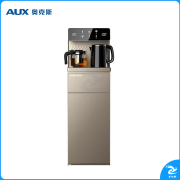 奥克斯（AUX）立式下置桶饮水机 家用高端客厅多功能智能遥控大屏双显茶吧机 一键专温YCB-40温热款