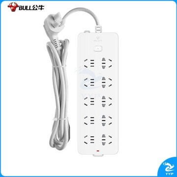 公牛 GN-218插座插排接线板 过载保护 10位10米(可提供质量检测报告)