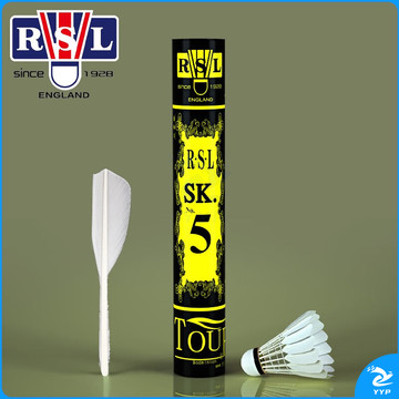 亚狮龙RSL羽毛球5号鹅毛球12只装/桶耐打稳定比赛训练羽毛球SK.NO.5