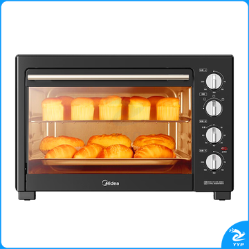 美的（Midea）40L家用大容量多功能电烤箱  独立控温/机械操控/四层烤位/多功能烘焙MG38CB-AA
