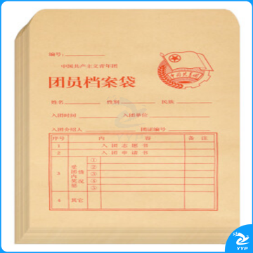 团员档案袋 A4 120g超厚 100个/包