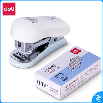 得力(deli)0352  12#彩色实用迷你型订书器订书机套装(订书机+订书针)