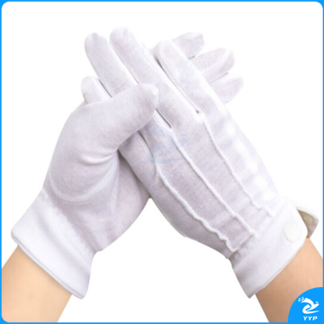 三筋带扣礼仪手套 均码 白色 10付/包